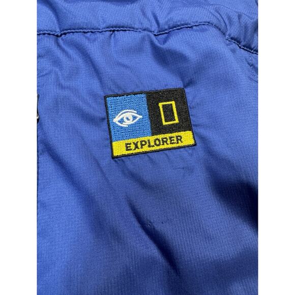 Nat Geo Explorer Blue Puffer Jacket L Ship Traveler Antarctica Layering System - Picture 2 of 10